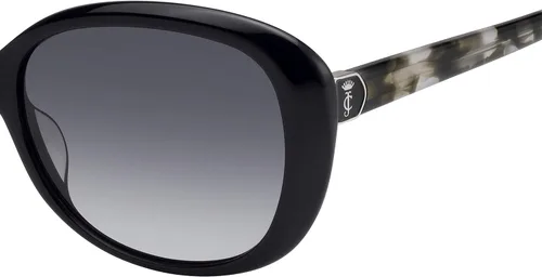 Vista 3 de Juicy Couture Gafas de sol cuadradas JU 598S para mujer, color negro habanagris sombreado, 2.087 in, 0.630 in, Habana negragris sombreado