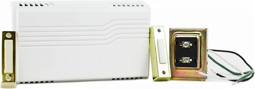 Vista 6 de Newhouse Hardware Two Note - Kit de timbre de puerta con cable con botón iluminado para transformador y montaje en superficie, 16 VAC/10 VA