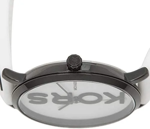 Vista 3 de Michael Kors MK2829 Charley - Reloj de silicona blanco con esfera blanca de tres manecillas Blanco