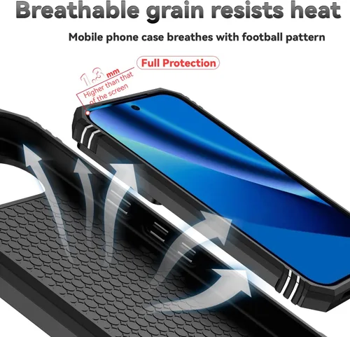 Vista 7 de Funda para Pixel 10a, con cubierta para lente de cámara, protector de pantalla HD, [grado militar] anillo de montaje de coche con soporte híbrido