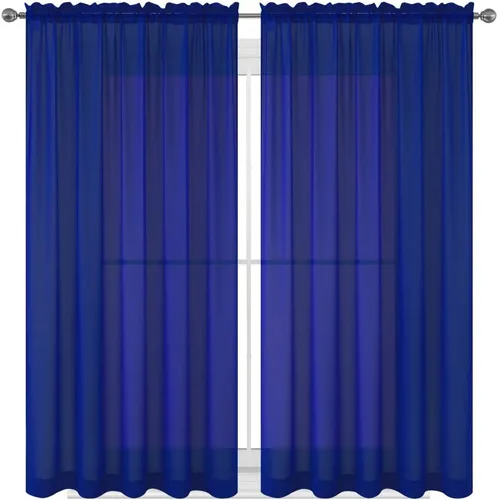 Vista 26 de WPM - Cortinas traslúcidas de color beige de 60 pulgadas de ancho x 95 pulgadas de largo, 2 paneles tratamiento de ventana para sala de estar