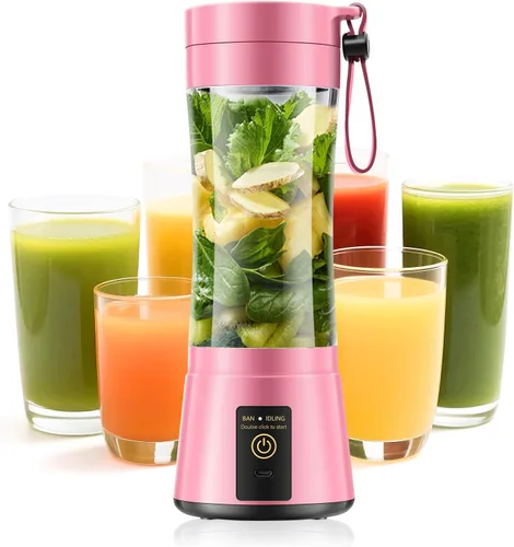 Vista 11 de Portable Blender for Smoothies & Shakes - Cordless Personal Size Blender with 6 Blades, 380Ml Juice Cup, Lightweight & Rechargeable, Freshly