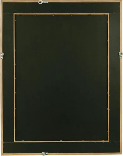 Vista 7 de WallBeyond Espejo de Pared de Ratán Rectangular, Espejo de Ratán de 32 X 44 Pulgadas con Marco de Madera para Decoración de Pared, Baño, Sala