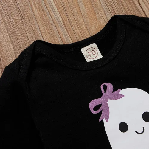 Vista 3 de 0-24 meses para niños pequeños lindos trajes de Halloween faldas tutú diadema 3 piezas para niñas