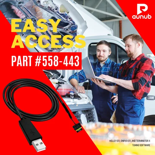 Vista 2 de Cable de comunicación USB 558-443 actualizado de 8 pies