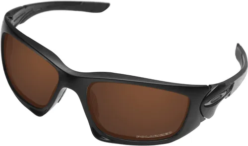 Vista 2 de BroLizard 2.0mm Thick Polarized Lens Replacement for Oakley Scalpel OO9095 Sunglasses - Earth Brown Polarized Lenses