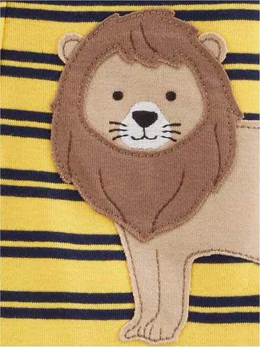Vista 2 de Simple Joys by Carter's - Pijama de algodón con pies ajustada para niños pequeños y bebés, paquete de 3