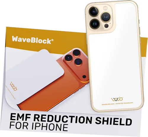 Vista 18 de WAVEBLOCK Bloqueador de EMF para Celular - Hecho para iPhone 11 - La única pegatina 5G-Shield patentada, respaldada científicamente y probada