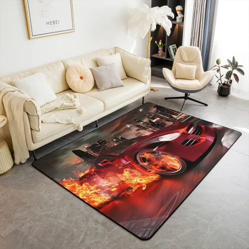Vista 7 de Erosebridal Alfombra bohemia con estampado de ojos de 3 x 5 pulgadas, alfombra exótica de mariposa azul, estilo bohemio, alfombra decorativa moderna