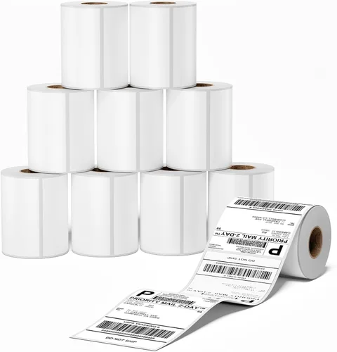 Vista 12 de 4x6 Thermal Labels, Shipping Address Label (Pack of 250 4x6 Roll Labels) Blue Labels Compatible with JADENS, ASprink, Phomemo, Rollo, Zebra