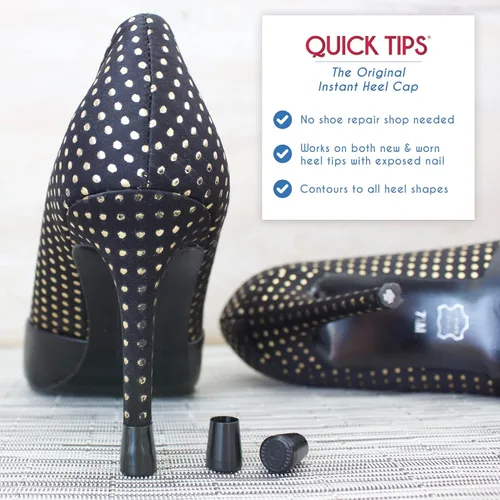 Vista 3 de Protector de tacón alto QUICK TIPS, tapones para reparación de tacos altos (2 pares)
