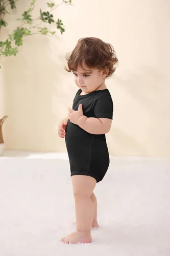 Vista 4 de GUISBY Body de rayón de manga corta para bebés de 0 a 24 meses