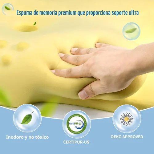 Vista 5 de Almohada Cervical para el Cuello - Almohada Refrescante para Alivio del Dolor de Cuello, Almohada Ergonómica para Personas que Duermen de Lado