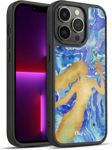 Vista 14 de Head Case Designs Officially Licensed Paul Brent Agate Mermaid Coastal Gel Armor Case [Military Grade Drop Protection] Compatible with Apple iPhone