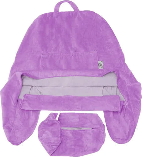 Vista 59 de Funda de almohada Husband Pillow solo para lectura - Funda para silla de lectura con generosos bolsillos traseros y laterales - Morado claro
