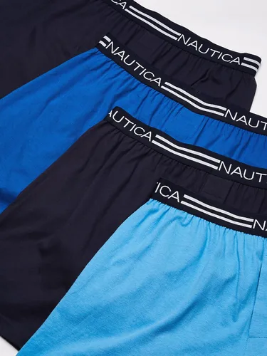 Vista 2 de Nautica Bóxer clásico de algodón suelto para hombre