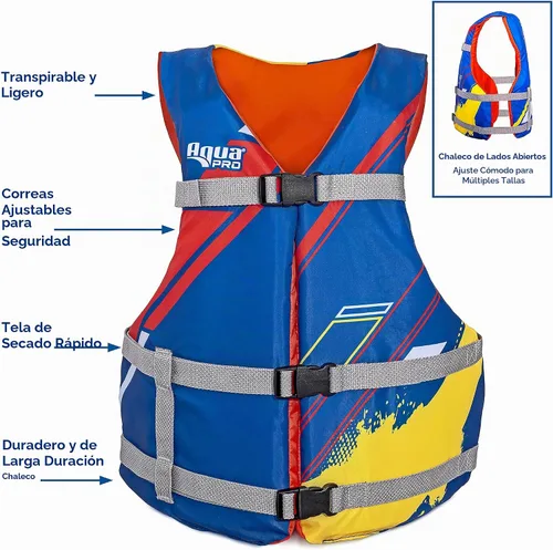Vista 2 de Oceans 7 US Coast Guard Approved Life Jacket for Infant, Kids, Youth, – Type II & III Vest, Personal Flotation Device