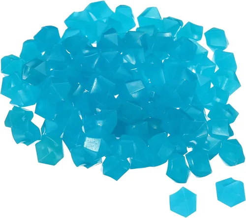 Vista 10 de MECCANIXITY 100 piezas de piedras brillantes de 0.39 a 0.59 pulgadas (0.394-0.591 in) para decoración en la oscuridad, piedras luminosas, decoración