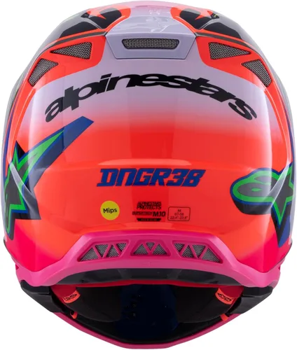 Vista 6 de Casco Alpinestars Supertech M10 Deegan Monster