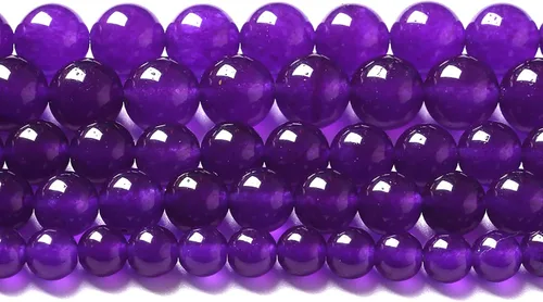 Vista 17 de 36 piezas de cuentas sueltas de espacio de jade de epidoto verde y rojo natural de 10 mm, cuentas redondas para hacer joyas DIY, collares, pulseras