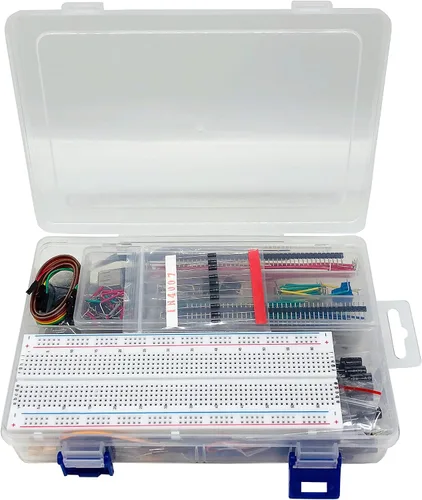 Vista 3 de Kit de diversión de componentes electrónicos, Componente para Arduino/Raspberry Pi, Breadboard, Módulo de fuente de alimentación, cable de puente