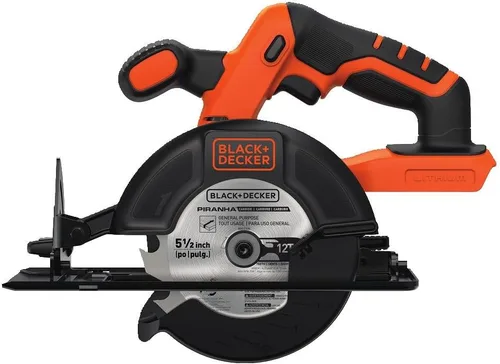Vista 3 de BLACK+DECKER Sierra circular inalámbrica de 20 V MAX de 5-1/2 pulgadas, herramienta solo con IRWIN Tools MARATHON Hoja de sierra circular