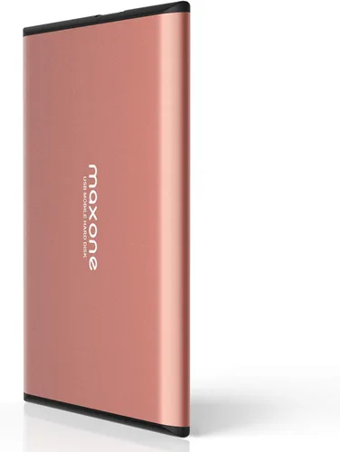 Vista 9 de Maxone Disco duro externo portátil ultradelgado de 320 GB HDD USB 3.0 compatible con PC, ordenador portátil - gris carbón