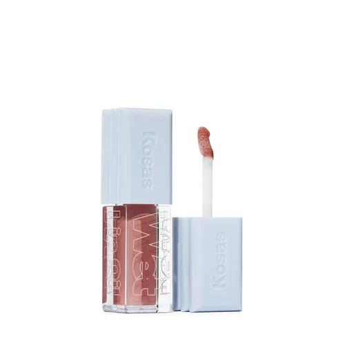 Vista 20 de Kosas Wet Lip Oil Gloss - Tratamiento hidratante y voluminizador de labios con ácido hialurónico y péptidos, acabado no pegajoso (sin abrir)