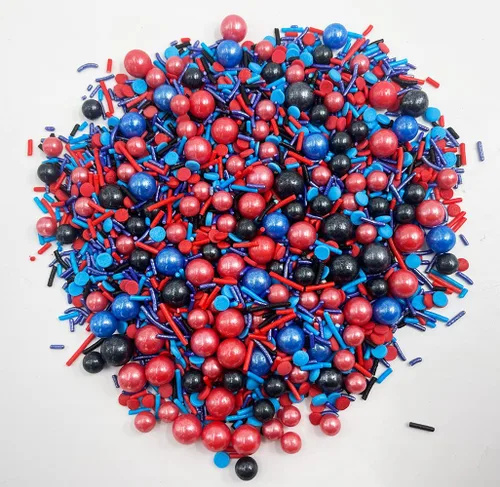 Vista 4 de Spiderman - Gránulos comestibles para decoración de pasteles de Navidad, 4.2 onzas, decoraciones de pasteles elegantes para decoraciones