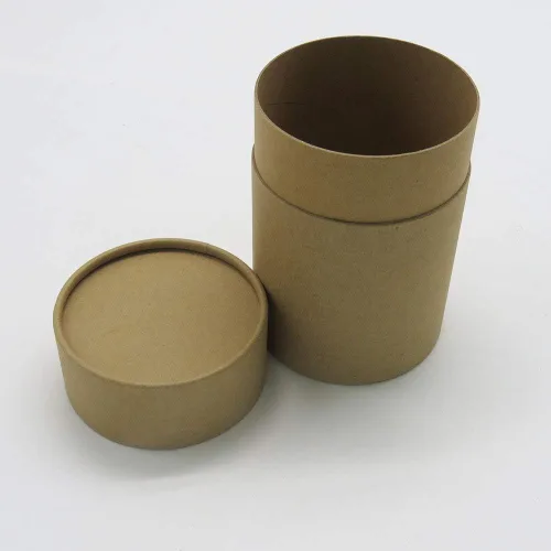 Vista 13 de WENPACK Paquete de 12 tubos de cartón con tapa, recipiente redondo de cartón (2.44 pulgadas de profundidad x 2.36 pulgadas de alto, Kraft)