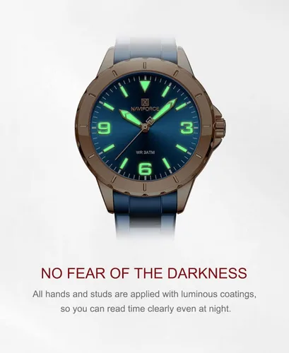 Vista 4 de NAVIFORCE Reloj de acero inoxidable para mujer analógico de cuarzo impermeable deportivo de negocios casual con fecha de calendario