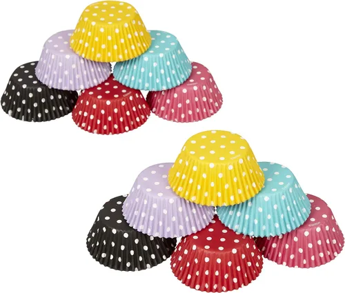 Vista 4 de Wilton Cupcake Liner - Tazas para hornear estándar, 300 unidades, lunares