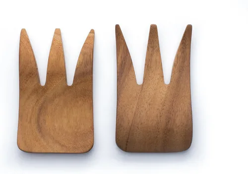 Vista 10 de Ironwood Gourmet Juego de utensilios de ensalada extra grandes, 2.75 x 2.75 x 13 pulgadas