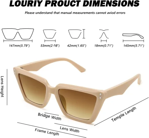 Vista 4 de Gafas de sol cuadradas retro de ojo de gato para mujer, grandes, modernas, retro, marco rectangular grueso clásico