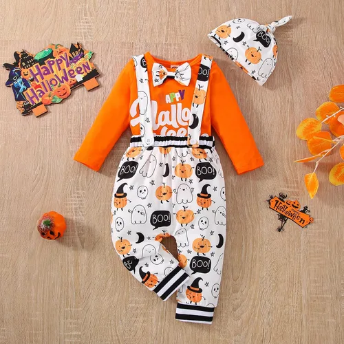 Vista 2 de VINUOKER Infant Baby Boy Halloween Clothes Halloween Costumes Gentleman Outfits Set For Baby Toddler Boys