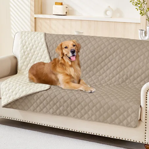 Vista 62 de Smiry Funda Impermeable para Cama de Perro Manta para Mascotas, Manta Suave y Lavable para Perros para Muebles Cama Sofá Sofá Reversible, a Cuadros
