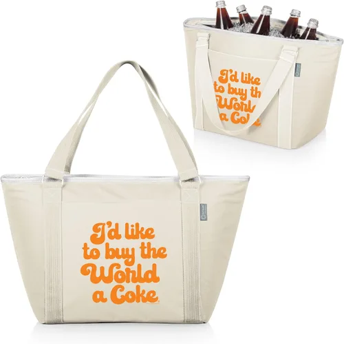Vista 2 de PICNIC TIME Coca-Cola Topanga Tote - Bolsa enfriadora suave, enfriador de picnic Coca-Cola Comprar El Mundo - Arena