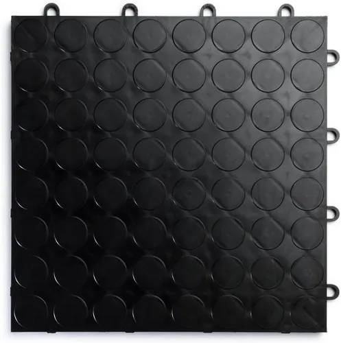 Vista 11 de Big Floors RaceDeck - Azulejos de garaje, suelo de garaje entrelazado, baldosa modular de copolímero antideslizante de alta resistencia, fácil