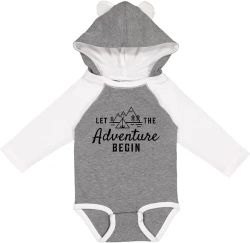 Vista 8 de inktastic Let the Adventure Begin with Camping Tent and Long Sleeve Creeper