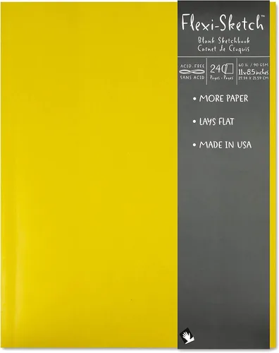 Vista 8 de Arte Mundial flexi-sketch blocs de dibujo Helecho 4 in. x 6 in. Paisaje [Pack de 3]