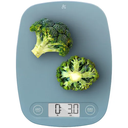 Vista 14 de Greater Goods Báscula de alimentos – Báscula digital de cocina, precisión de 1g (0.035 oz), tara fácil y conversión rápida, diseño compacto delgado