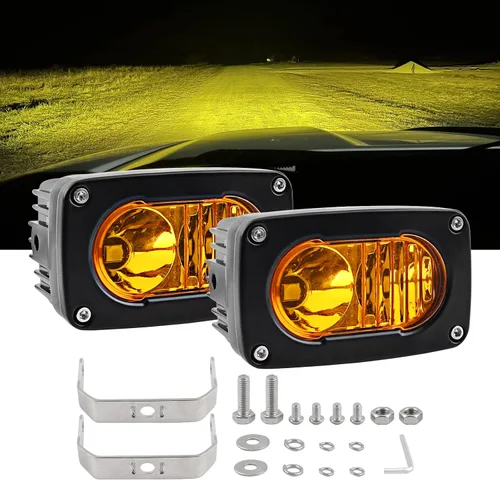Vista 10 de Luces LED de conducción de 3 pulgadas, 2 unidades, 50 W, luces LED para todo terreno, haz combinado de 6000 lúmenes, luces de trabajo impermeables