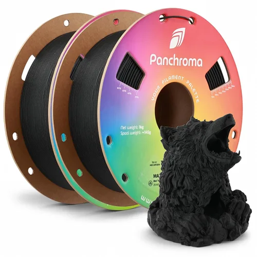 Vista 88 de Polymaker Panchroma - Filamento PLA mate de 0.07 in, 2.2 lbs, madera de Madera mate de doble degradado