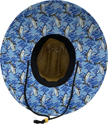 Vista 3 de Sombrero de paja para hombre Outsider Lifeguard de ala ancha para playa