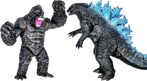 Vista 15 de TwCare Juego de 2 Figuras de Monstruo Legendario de Fuego Shin, Juguetes del Rey Llameante de los Monstruos, Articulaciones Móviles, Serie de Dragón