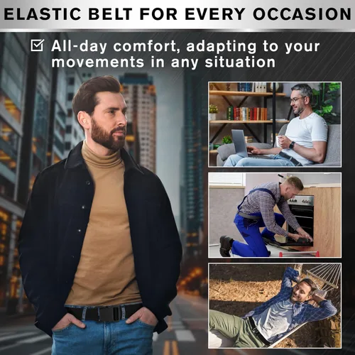 Vista 3 de TECEUM Tactical Belt – Heavy-Duty & Quick Release – Military, Work, Rigger, Duty & Utility Belt for Men