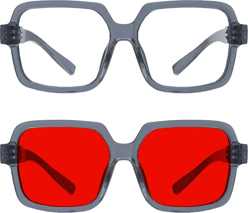 Vista 295 de Eyekepper Gafas de luz azul para hombre y mujer, paquete de 6 lentes Pilot Paquete de 6 color mezclado