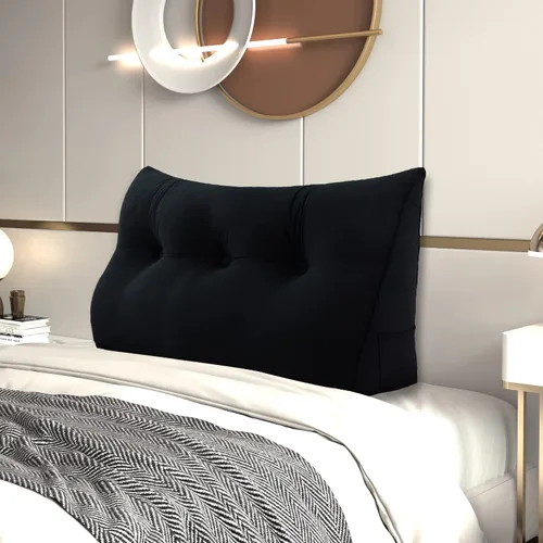 Vista 17 de Almohada de cuña para cabecero de cama Almohada pequeña de refuerzo para cabecera Almohada de lectura para sentarse en la cama para adultos, cojín