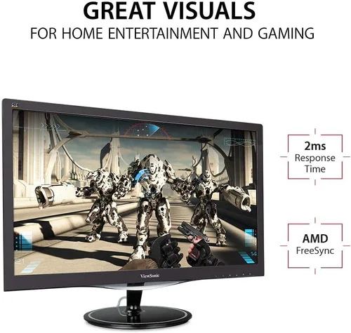 Vista 2 de ViewSonic Monitor LCD con luces led de 2 pulgadas, Negro 22 - pulgadas