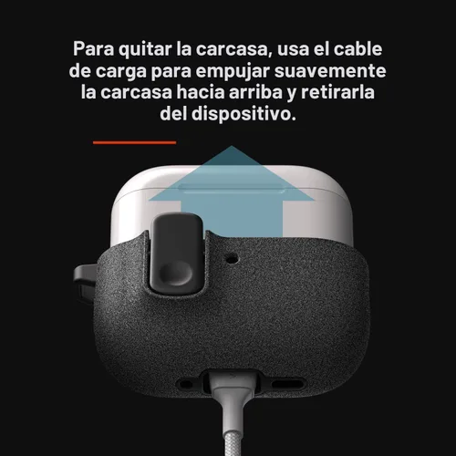 Vista 4 de VRS Design Cerradura Moderna para Estuche de Apple AirPods Pro de 3ª Generación (2025) – Estilo Protector Elegante con Seguridad de Bloqueo